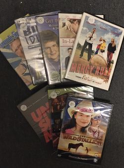 Unopened Clean/Christian DVD’s for $1 each. See pictures for individual titles