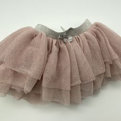Baby Girl Cherokee Dusty Pink Ruffle Tulle Skirt 6-9M