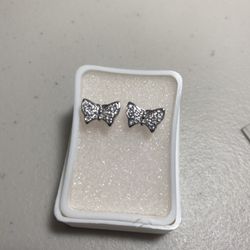 Earring Butterfly 925 Fine Silver . Stud New. Made USA