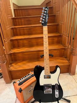 Squier Standard Telecaster (Mint) w/ Orange Crush 12 Amp