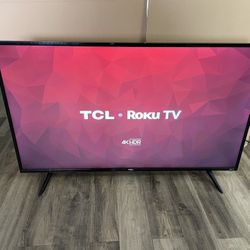 TCL 55” Roku Smart TV 4K UHD HDR With New Remote Control $140 Firm On Price