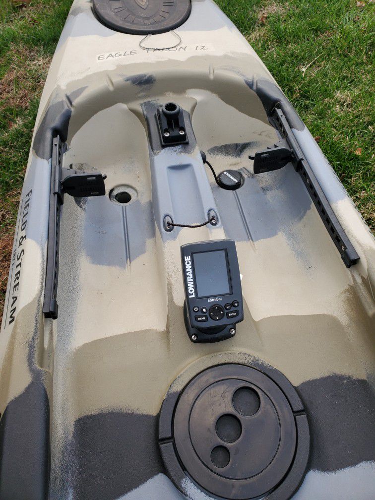Kayak with fish finder