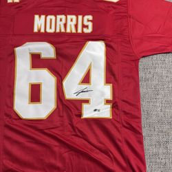 Wanya Morris Signed Autograph Custom Jersey - Beckett Coa - Kansas City Chiefs