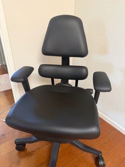 Anthros Premium Ergonomic Chair – Leather + Carbon Fiber – Like New