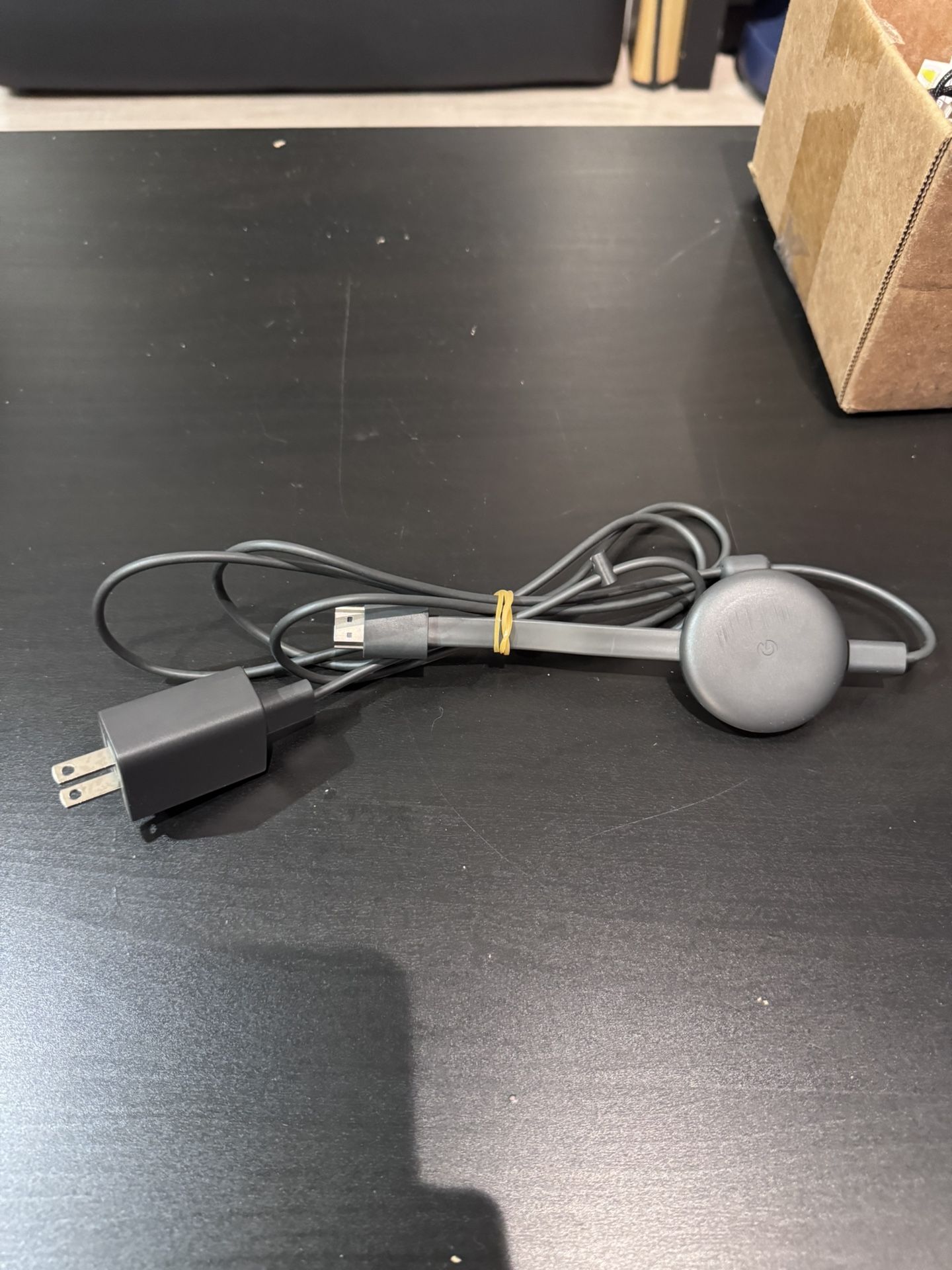 Google Chromecast (3rd Gen) – HDMI Streaming Device with Power Cable & Adapter