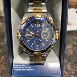 Timex Montre Mens tw2t50700 2 Tone Watch water proof Brand New