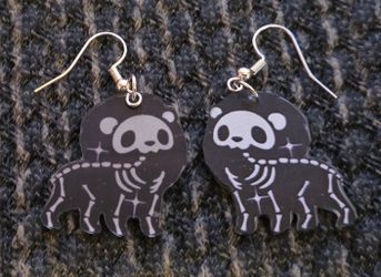 Lion skeleton  earings