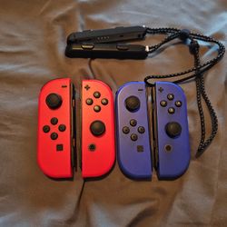 Nintendo Switch Joy Cons Blue and Red Colors
