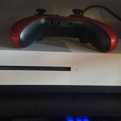 Xbox 1s 1 TB, Comes with Red and Black controller! Also with cords, works and runs perfectly fine!