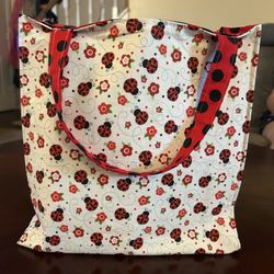 Homemade Ladybug Tote bag