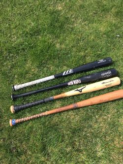 Used high end baseball bats 31 32 and 33 inch maple bats Marucci Mizuno