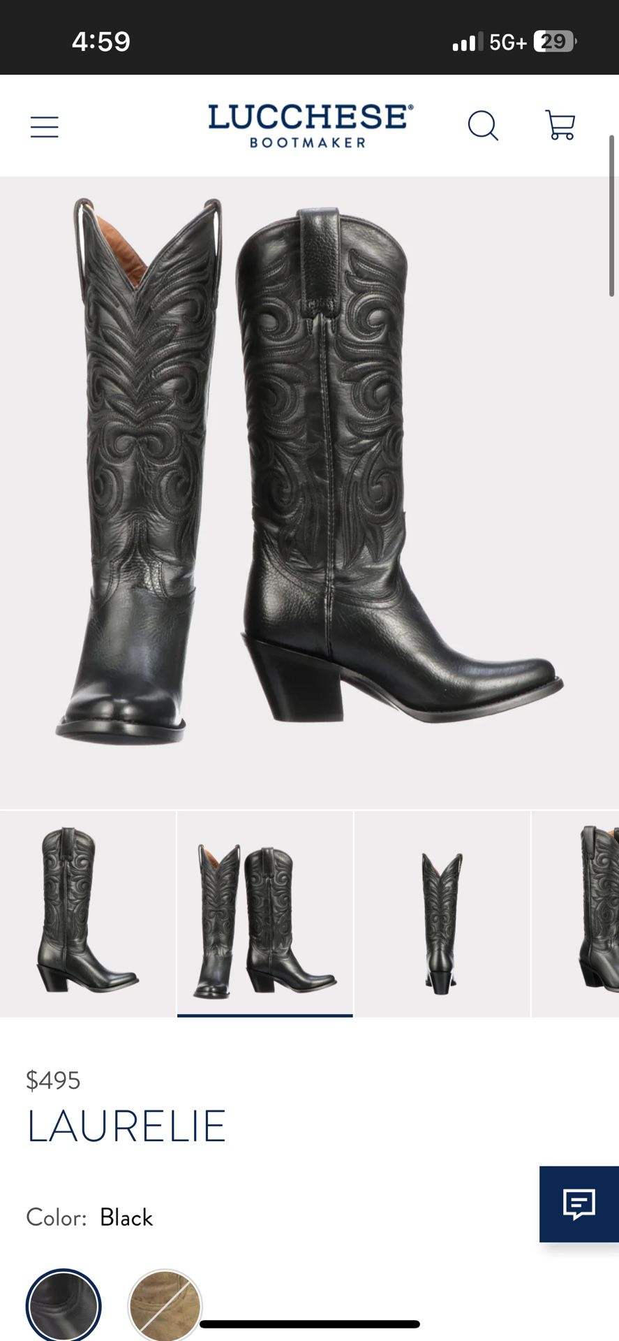 Lucchese Women’s Leather Western Boots
