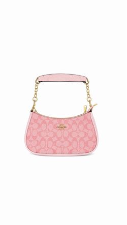 Coach Signature Mini Shoulder Bag Pink