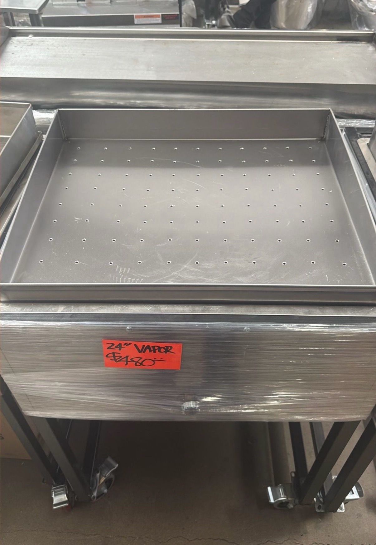Carrito para tacos al vapor | Vaporera de 24”