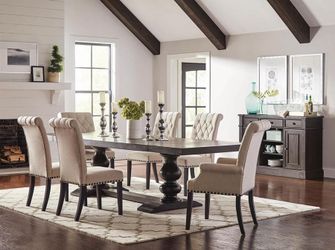 New 7pc dining room table set tax included free delivery