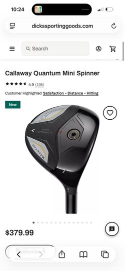 Callaway mini spinner 9 wood