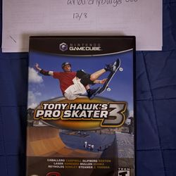 Tony Hawk’s Pro Skater 3 GameCube