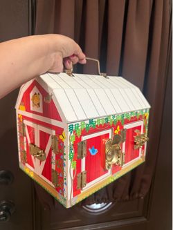 Melissa and Doug wooden latches barn