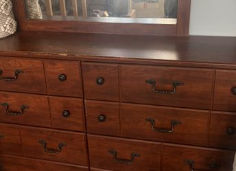 Dresser Mirror Matching Headboard And Nightstand $50