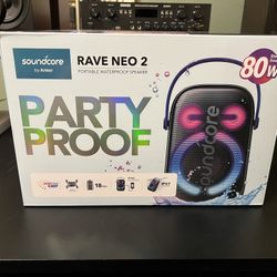 Anker Soundcore Rave Neo 2 Bluetooth Speaker 