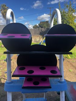Minnie Mouse And Mickey Mouse Wood Art