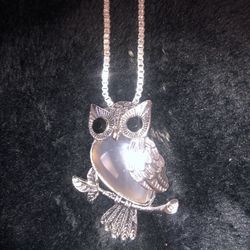 Owl Pendant 925 Necklaces