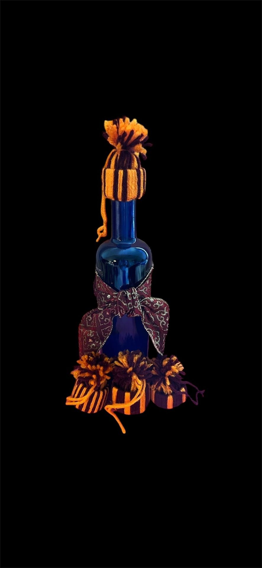 Virginia Tech Bottle Topper Hat Ornament Set