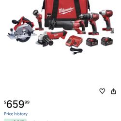 Milwaukee 6 Piece Combo Kit