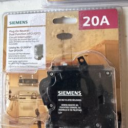 SIEMENS Plug-On Neutral Dual Function AFCI/GFCI Circuit Interrupter  20Amp 