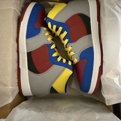 AND1 Slam Mid Basketball Shoes Size 8 – New in Box – Red/Alloy