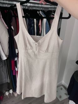 Nude A-line dress