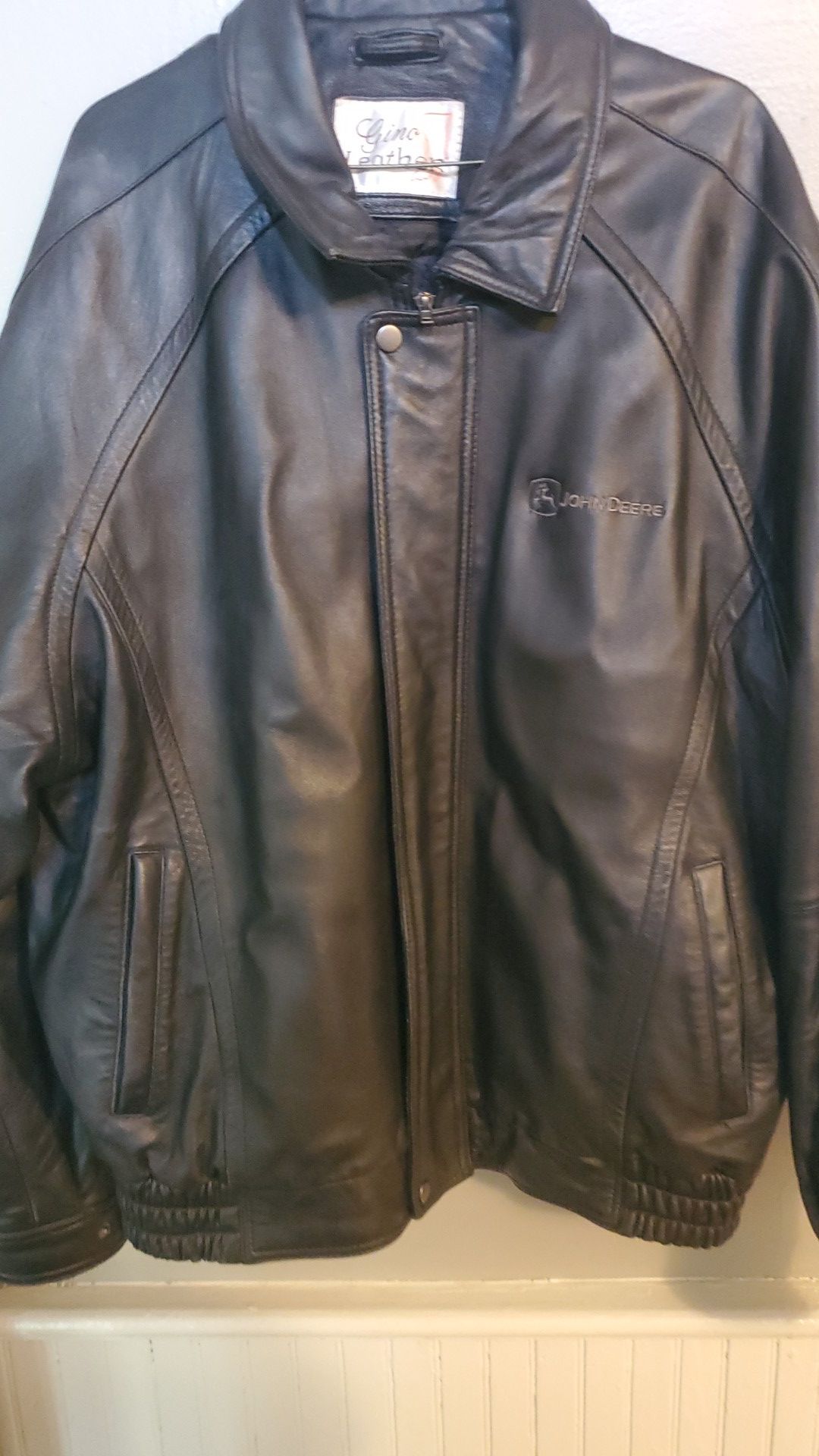 John Deere leather jacket