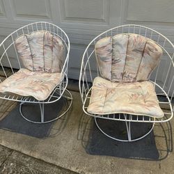 Two Homecrest MCM  chairs  White