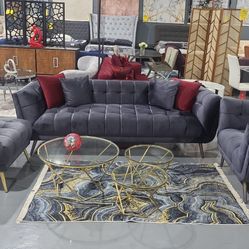 3 PIECE LIVINGROOM SET SOFA ARMCHAIR OTTOMAN