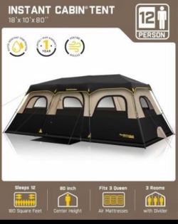 12-Person Instant Cabin Tent 18x10