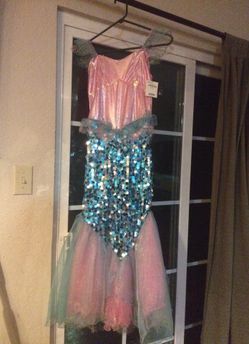 Girls mermaid dress costume