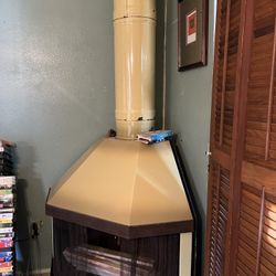 Vintage Corner Fireplace 