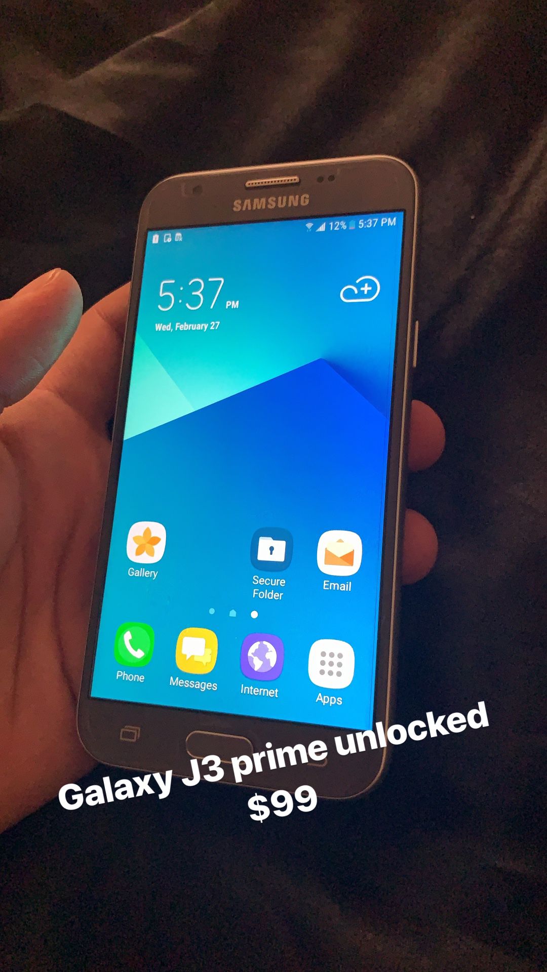 Samsung galaxy J3 prime unlocked