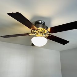 Ceiling Fan With light (Hunter, 50”, Speed & Direction Controls)
