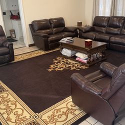 Leather Sofa Set