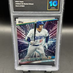 Shohei Ohtani 2024 Topps Stars Of MLB Baseball Graded 10 Card 