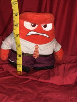 Disney Pixar Inside Out red anger angry plush doll plushie 6” tall