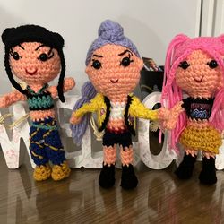 Crochet Dolls K Pop demon Hunters Set