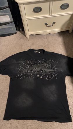 Hellstar Rhinestone Logo T-Shirt Black, large