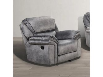 Gray Fabric Recliner Chair-same day delivery-no credit needed