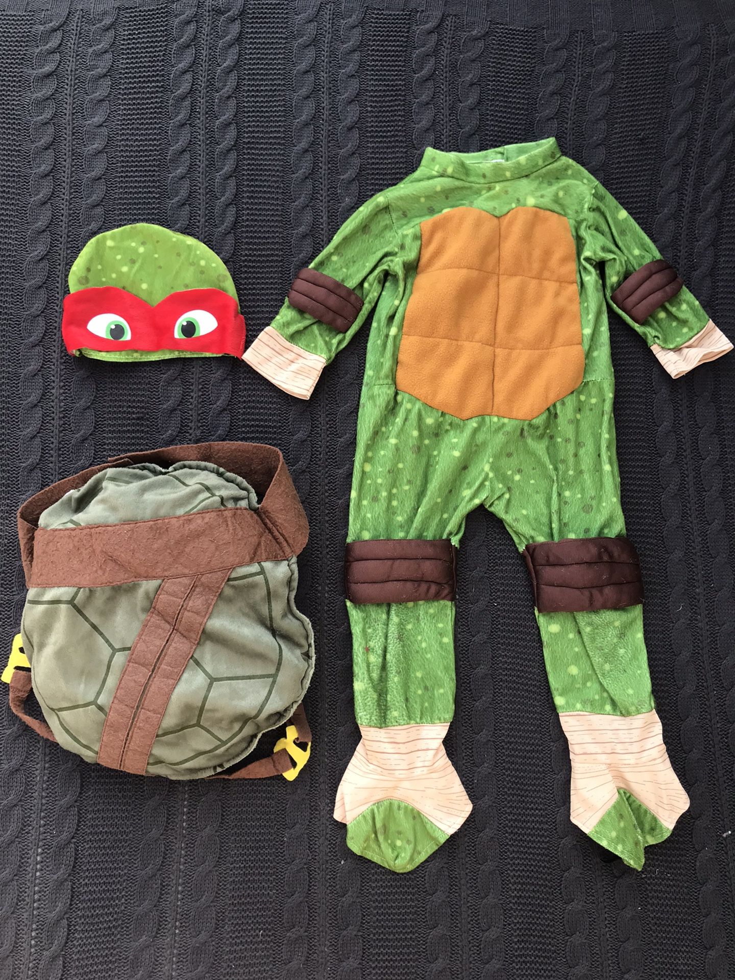 TMNT Teenage Mutant Ninja Turtle Boys Costume Kids Todddler Size 3T-4T