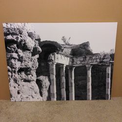 Canvas b&w print