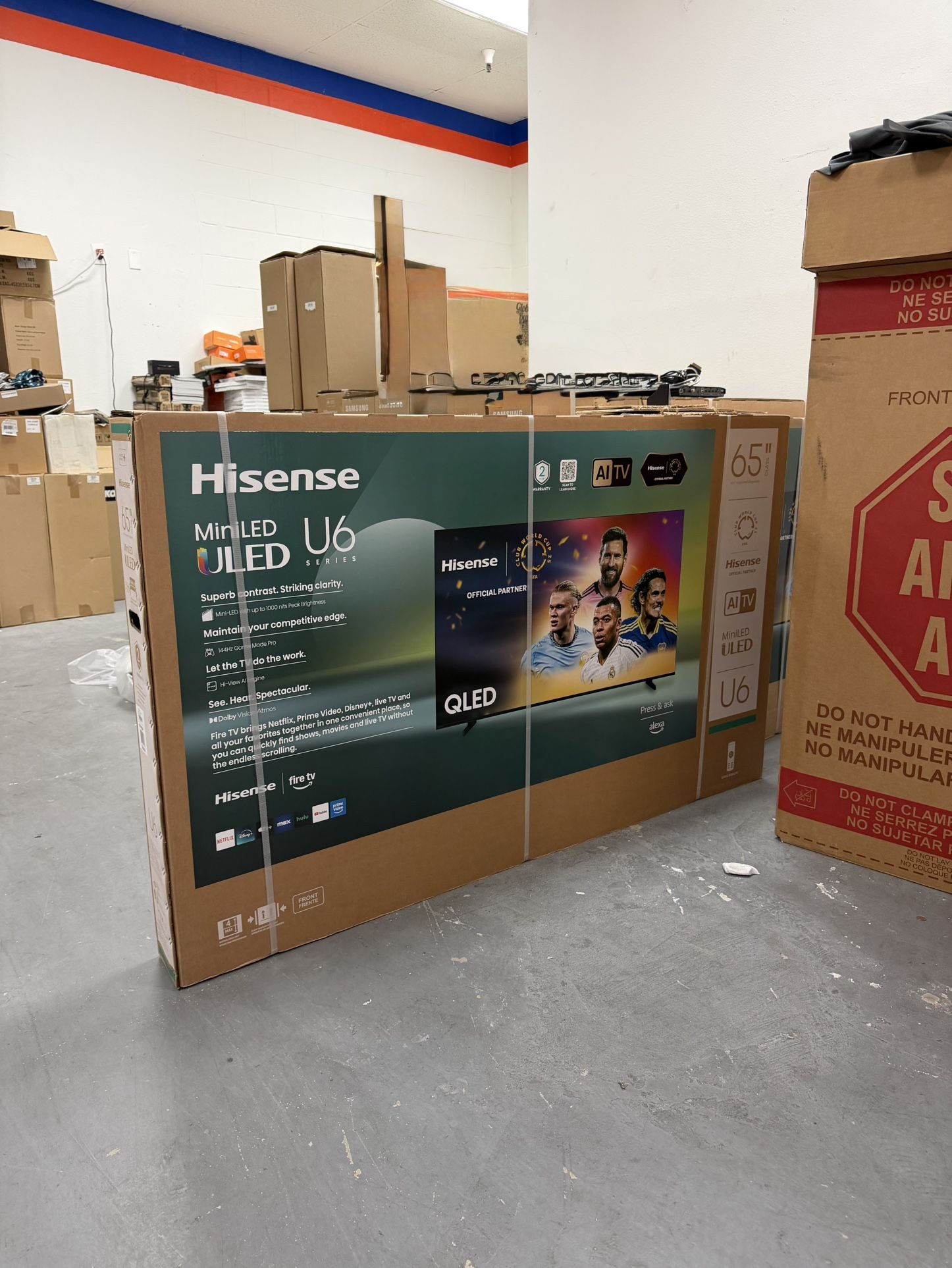 65” Hisense ULED Mini LED U65QF 4K HDR Smart Fire TV