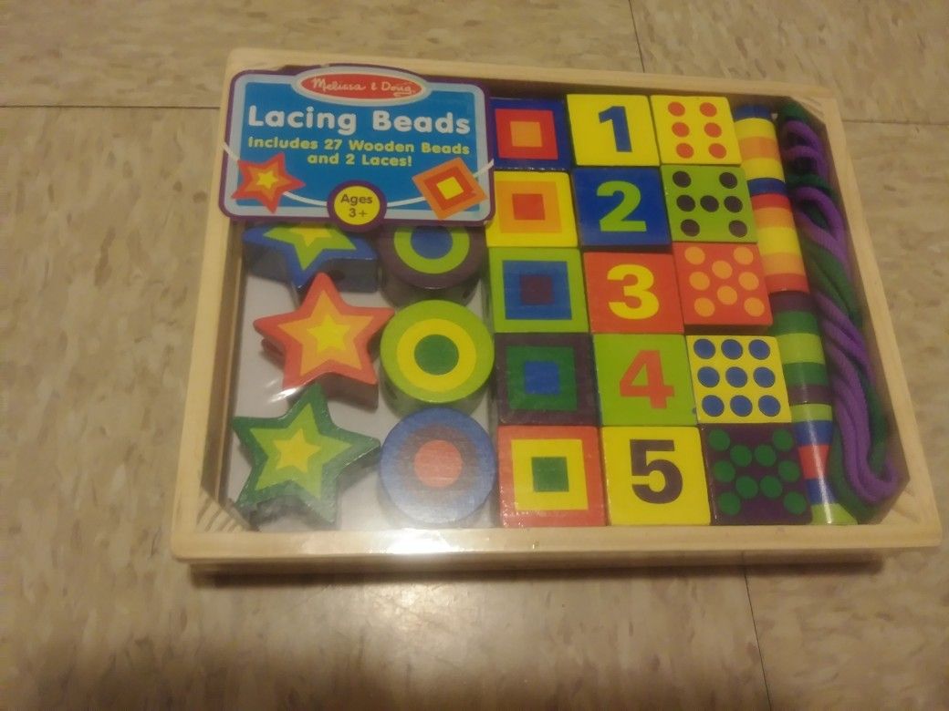 Lace and beads kids toy