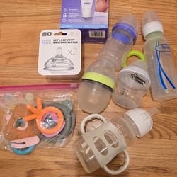 Free Baby Bottles - Approx 40 Baby Bottles, 10+ Teethers